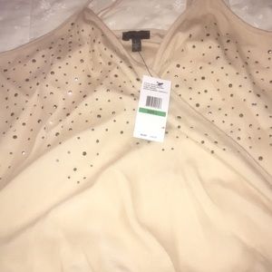 Jessica Simpson Studded Mesh strapped Top size L